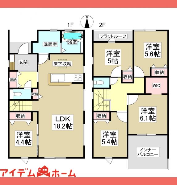 新築一戸建て 犬山市大字橋爪字末友39番18の一部 名鉄犬山線犬山口駅 3,160万円