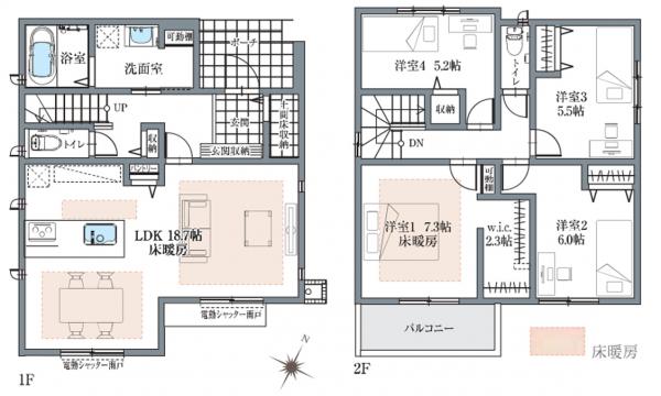 新築一戸建て 西春日井郡豊山町大字豊場字殿釜57-12 名鉄犬山線西春駅 4,198万円