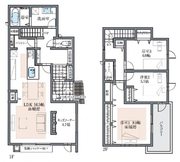 新築一戸建て 西春日井郡豊山町大字豊場字殿釜57-12 名鉄犬山線西春駅 4,198万円