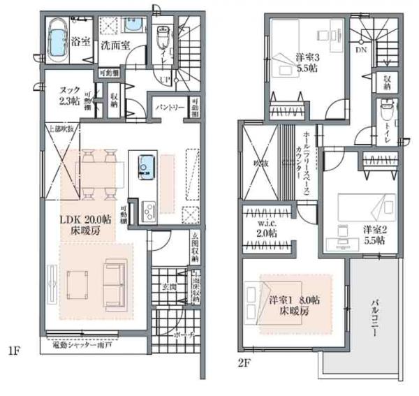 新築一戸建て 西春日井郡豊山町大字豊場字殿釜57-12 名鉄犬山線西春駅 3,998万円