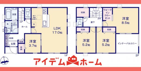 新築一戸建て 犬山市大字犬山字北志水29-1 名鉄犬山線犬山口駅 3,180万円