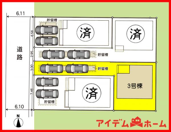 新築一戸建て 北名古屋市六ツ師女夫越31、32 名鉄犬山線徳重・名古屋芸大駅 2,790万円