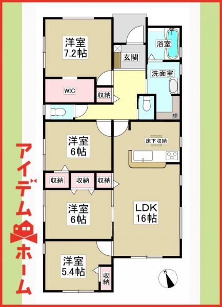 新築一戸建て 稲沢市祖父江町桜方枯榎443 名鉄尾西線森上駅 2,780万円