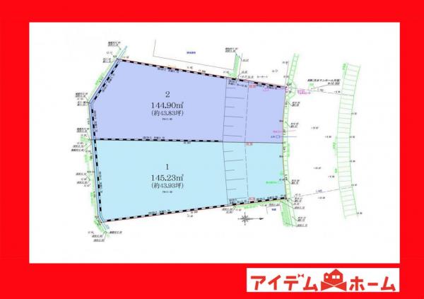 土地 安城市桜井町城阿原 名鉄西尾線堀内公園駅 2,750万円