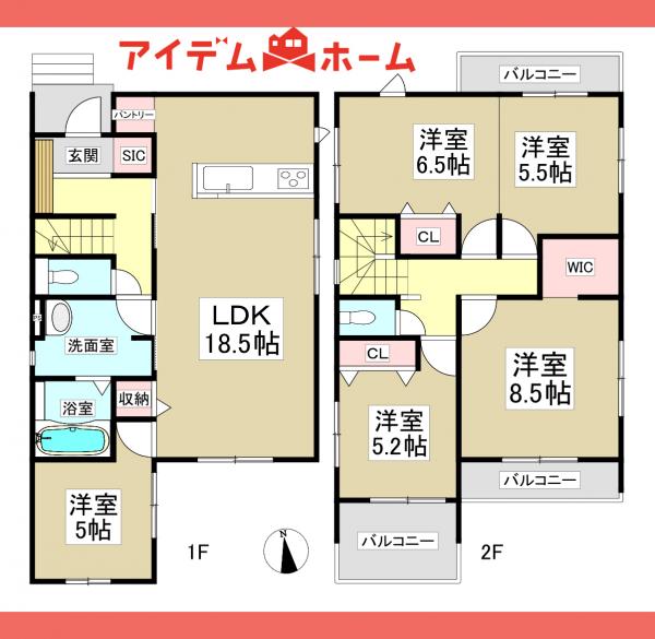 新築一戸建て 春日井市上条町9丁目40番3 JR中央本線春日井駅 4,149万円