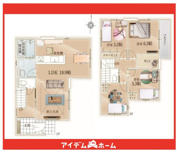 新築一戸建て 名古屋市瑞穂区下坂町２丁目19-1 名鉄名古屋本線堀田駅 6,199万円