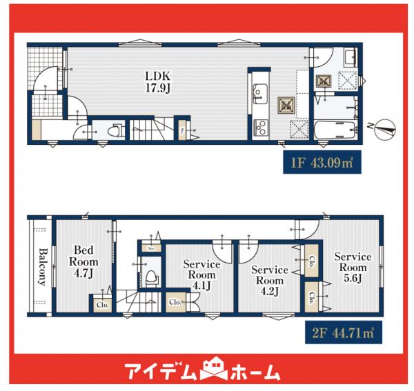 新築一戸建て 名古屋市瑞穂区中根町４丁目25-2 名古屋市名城線瑞穂運動場東駅 3,980万円