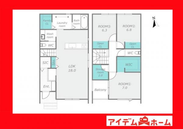 新築一戸建て 西尾市熊味町北十五夜 名鉄西尾線西尾口駅 3,890万円