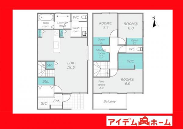 新築一戸建て 西尾市熊味町北十五夜 名鉄西尾線西尾口駅 3,890万円