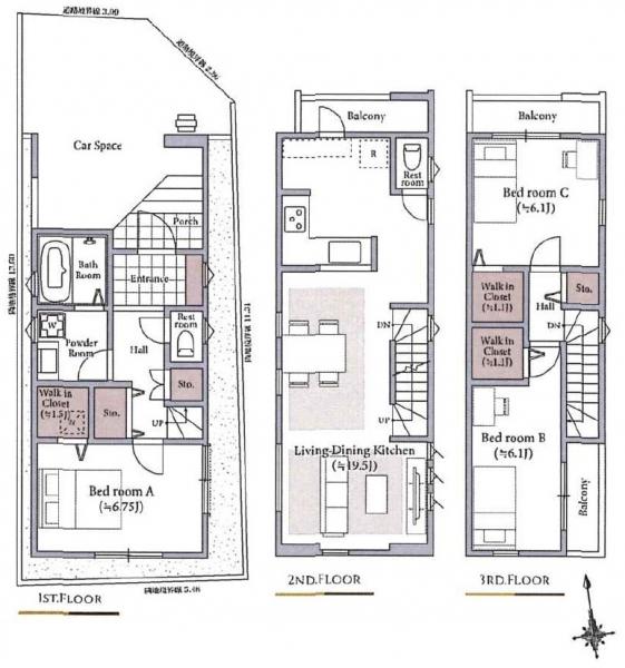 新築戸建 中野区丸山１丁目 西武新宿線野方駅 7,980万円