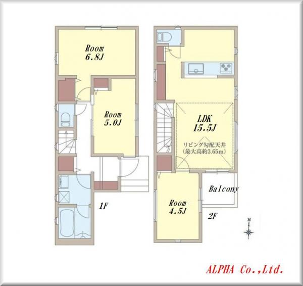 新築戸建 杉並区阿佐谷北６丁目 JR中央線阿佐ヶ谷駅 7,980万円