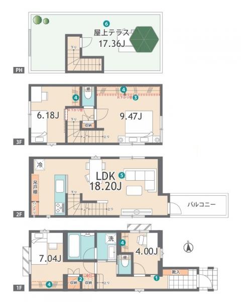 新築戸建 杉並区下高井戸１丁目 京王線桜上水駅 8,980万円
