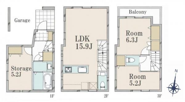 新築戸建 目黒区目黒４丁目 JR山手線目黒駅 1億1,980万円