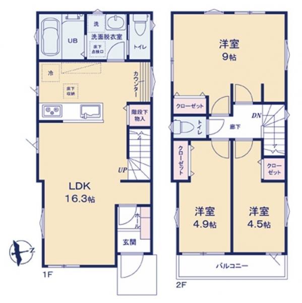 新築戸建 世田谷区粕谷２丁目 京王線芦花公園駅 8,880万円