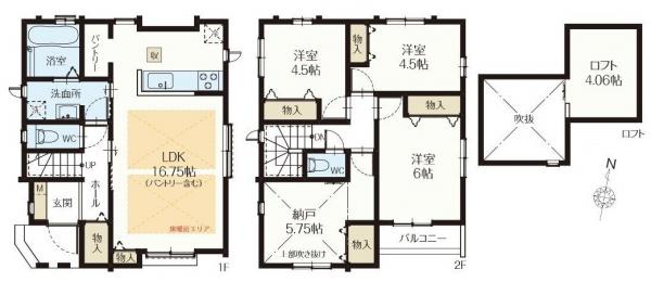 新築戸建 練馬区田柄４丁目 有楽町線地下鉄赤塚駅 7,590万円