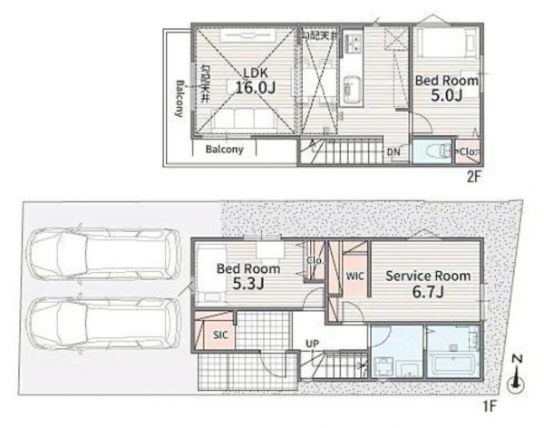 新築戸建 杉並区浜田山１丁目 京王井の頭線西永福駅 1億180万円