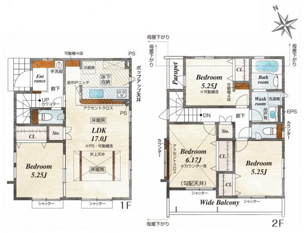 新築戸建 世田谷区喜多見４丁目 小田急線喜多見駅 8,680万円～8,980万円