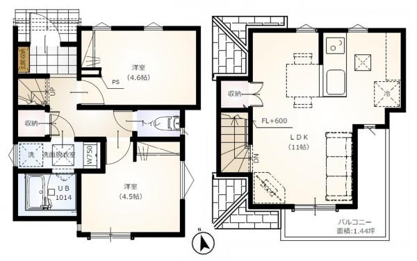 新築戸建 杉並区高円寺北４丁目 JR中央線高円寺駅 6,980万円