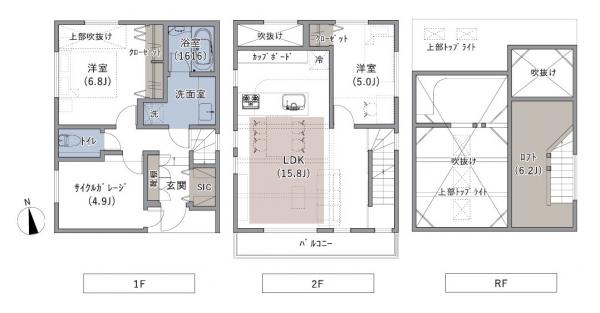 新築戸建 練馬区富士見台１丁目 西武新宿線下井草駅 6,880万円