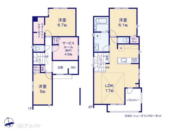 新築戸建 東京都杉並区宮前１丁目17-2 京王井の頭線富士見ヶ丘駅 6,080万円