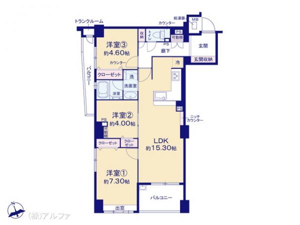 中古マンション 東京都世田谷区野沢３丁目6-15 東急東横線学芸大学駅 1億1,980万円