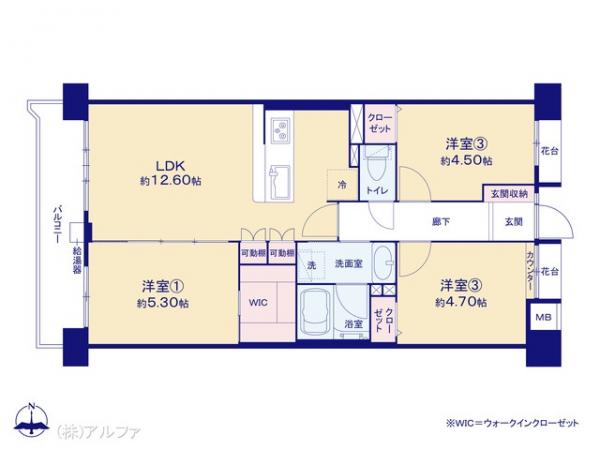 中古マンション 東京都世田谷区上北沢１丁目14-5 京王線桜上水駅 7,699万円