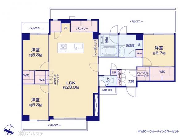 中古マンション 東京都杉並区今川４丁目23-19 西武新宿線上井草駅 8,399万円