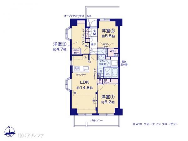 中古マンション 東京都世田谷区上北沢４丁目35-15 京王線八幡山駅 6,499万円