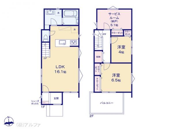 新築戸建 東京都杉並区上高井戸２丁目18-9 京王井の頭線富士見ヶ丘駅 9,180万円