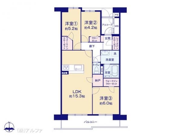 中古マンション 東京都練馬区光が丘３丁目3-8 都営大江戸線光が丘駅 6,790万円