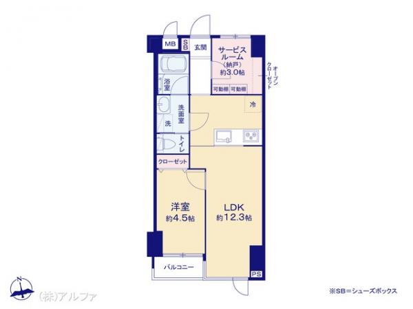 中古マンション 東京都中野区鷺宮２丁目1-13 西武新宿線都立家政駅 4,280万円