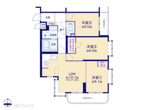 中古マンション 東京都世田谷区野沢２丁目2-15 東急田園都市線駒沢大学駅 7,590万円