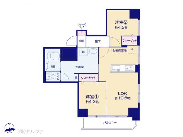 中古マンション 東京都中野区本町４丁目47-12 丸の内線新中野駅 5,499万円