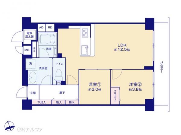 中古マンション 東京都世田谷区玉川台１丁目2-7 東急田園都市線用賀駅 5,190万円