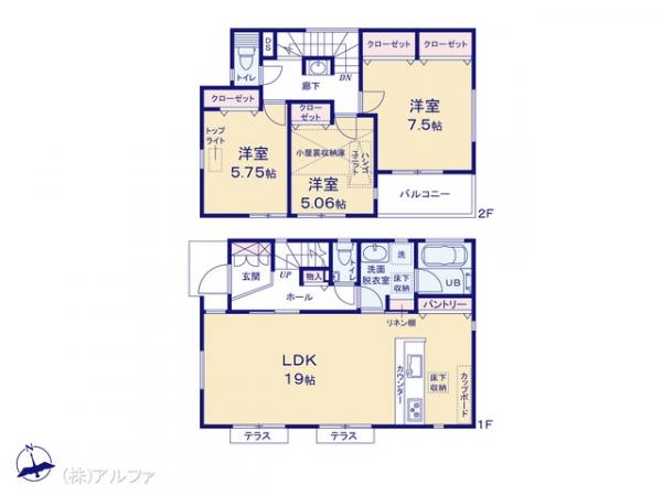 新築戸建 東京都世田谷区砧１丁目28-25 小田急線祖師ヶ谷大蔵駅 1億350万円