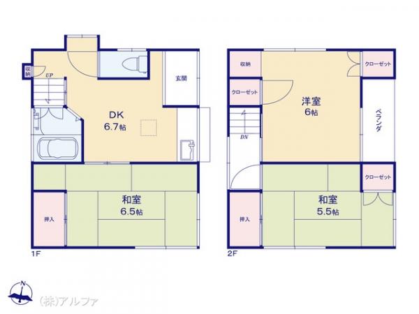 中古戸建 東京都世田谷区北烏山７丁目6-4 京王線千歳烏山駅 1,480万円