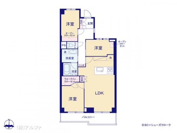 中古マンション 東京都練馬区光が丘３丁目3-6 都営大江戸線光が丘駅 6,598万円