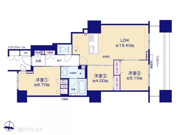 中古マンション 東京都世田谷区三軒茶屋２丁目56-7 東急田園都市線三軒茶屋駅 1億5,480万円
