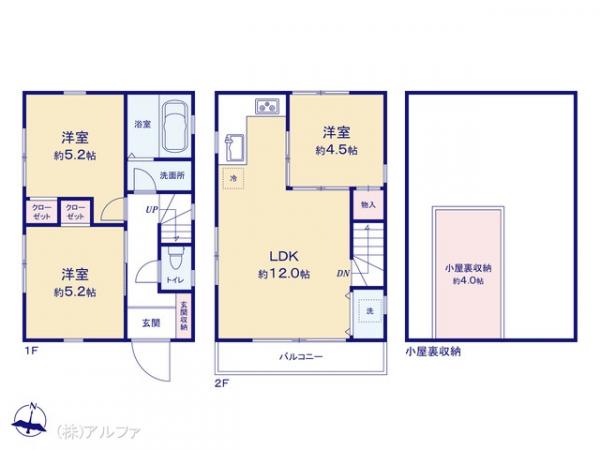 中古戸建 東京都練馬区下石神井２丁目16-2 西武新宿線上井草駅 5,350万円