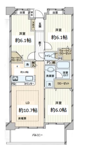 中古マンション さいたま市緑区大字大間木 JR武蔵野線東浦和駅 2,780万円