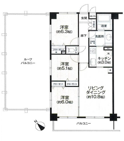中古マンション 春日部市一ノ割２丁目 東武伊勢崎線一ノ割駅 2,290万円