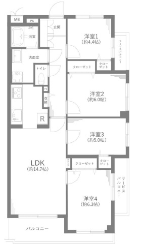 中古マンション 越谷市大字恩間 東武伊勢崎線せんげん台駅 2,599万円