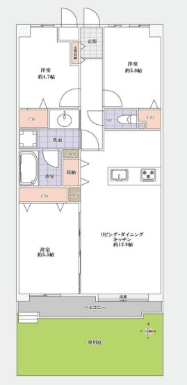 中古マンション 草加市金明町 東武伊勢崎線新田駅 2,598万円