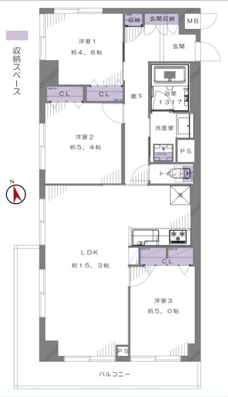 中古マンション 川口市鳩ヶ谷緑町２丁目 埼玉高速鉄道南鳩ケ谷駅 2,880万円