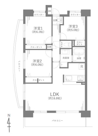 中古マンション 埼玉県戸田市南町 JR埼京線戸田公園駅 4,299万円