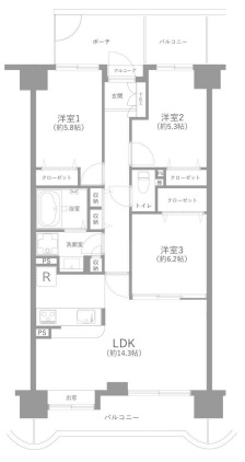 中古マンション 八潮市緑町２丁目 つくばエクスプレス八潮駅 2,399万円