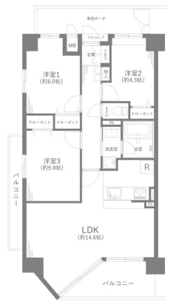 中古マンション 越谷市新越谷１丁目 東武伊勢崎線新越谷駅 3,399万円