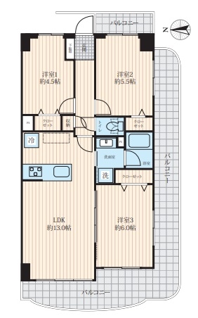 中古マンション 川口市北原台２丁目 JR武蔵野線東川口駅 2,298万円