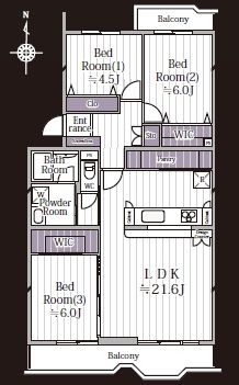 中古マンション 埼玉県三郷市早稲田３丁目 JR武蔵野線三郷駅 1,880万円