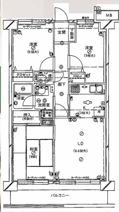 中古マンション 川口市大字里 埼玉高速鉄道鳩ケ谷駅 1,980万円